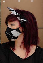 Cargar imagen en el visor de la galería, Conjunto de diadema y mascarilla reutilizable hecho a mano.