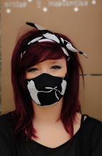 Cargar imagen en el visor de la galería, Conjunto de diadema y mascarilla reutilizable hecho a mano.