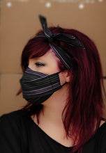 Cargar imagen en el visor de la galería, Conjunto diadema y mascarilla reutilizable hecho a mano