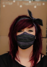 Cargar imagen en el visor de la galería, Conjunto diadema y mascarilla reutilizable hecho a mano