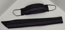 Cargar imagen en el visor de la galería, Conjunto diadema y mascarilla reutilizable hecho a mano