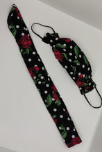 Cargar imagen en el visor de la galería, Conjunto de diadema y mascarilla reutilizable hecho a mano.