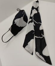 Cargar imagen en el visor de la galería, Conjunto de diadema y mascarilla reutilizable hecho a mano.