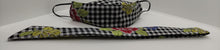 Cargar imagen en el visor de la galería, Conjunto de diadema y mascarilla reutilizable hecho a mano.